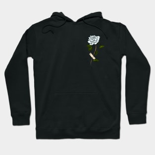 White rose Hoodie